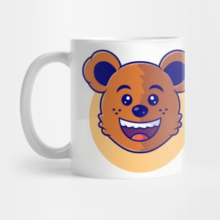 Cute Happy Bear Mascot Mug